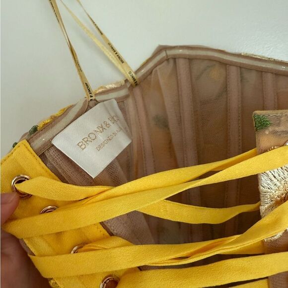 NWOT BRONX AND BANCO Jasmine Maraya Mini Dress in Yellow, size S - Picture 16 of 16